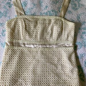 Lily Pulitzer Cream Eyelet Tank